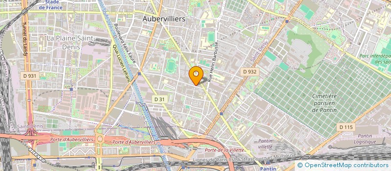 localisation de l'entreprise MONSIEUR ADAM MELLAL  AUBERVILLIERS