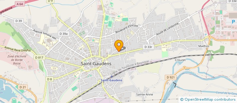 localisation de l'entreprise MONSIEUR ADAM MINVIELLE - KHELIFI - OTHMANE  SAINT-GAUDENS