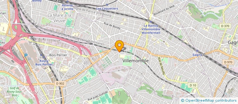 localisation de l'entreprise MONSIEUR ADAM MOHAMAD MAHMOUD à VILLEMOMBLE