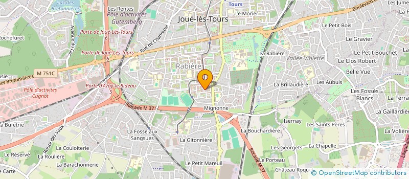 localisation de l'entreprise MONSIEUR ADAM NASER  JOUE-LES-TOURS