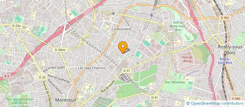 localisation de l'entreprise MONSIEUR ADAM OCHAL à MONTREUIL