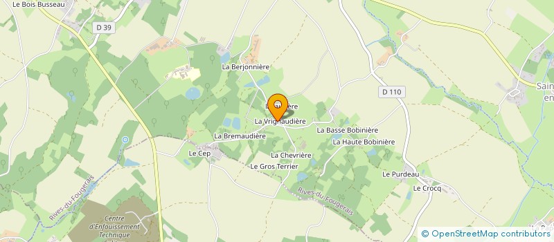 localisation de l'entreprise MONSIEUR ADAM OSBORN  RIVES-DU-FOUGERAIS