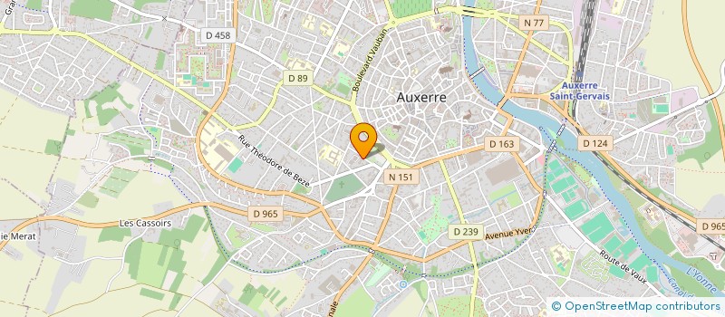 localisation de l'entreprise MONSIEUR ADAM OUARIBA à AUXERRE