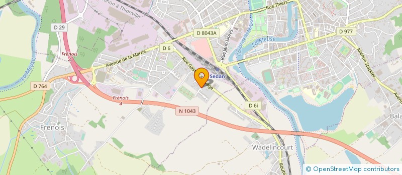 localisation de l'entreprise MONSIEUR ADAM PERDREAU  SEDAN