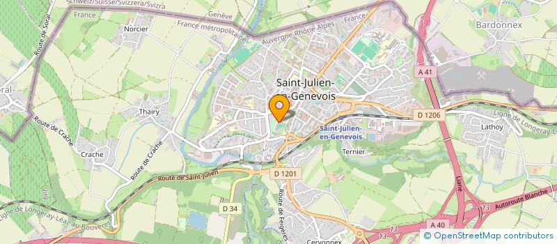 localisation de l'entreprise MONSIEUR ADAM RAFIE  SAINT-JULIEN-EN-GENEVOIS