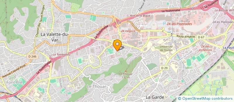 localisation de l'entreprise MONSIEUR ADAM ROUCHDI à LA VALETTE-DU-VAR