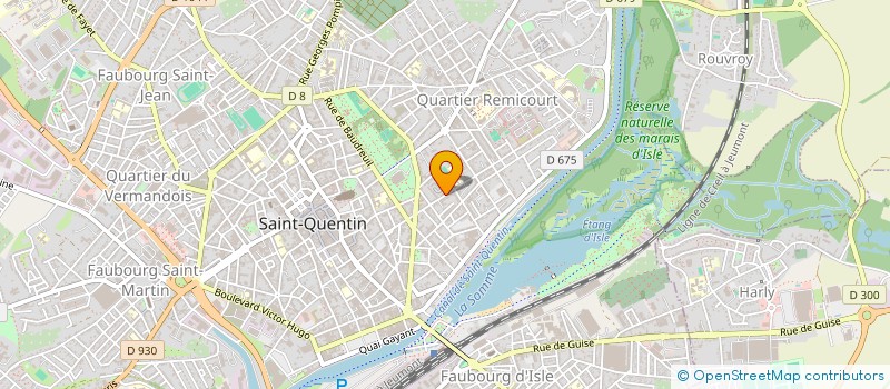 localisation de l'entreprise MONSIEUR ADAM'S MAKOLLE  SAINT-QUENTIN