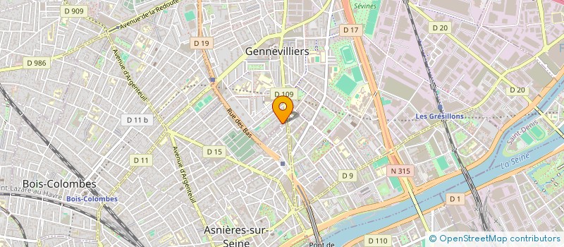 localisation de l'entreprise MONSIEUR ADAM SAADI à GENNEVILLIERS