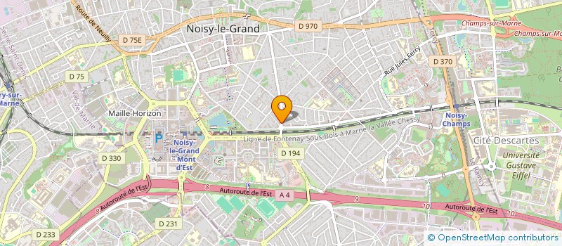 localisation de l'entreprise MONSIEUR ADAM SABBAH  NOISY-LE-GRAND