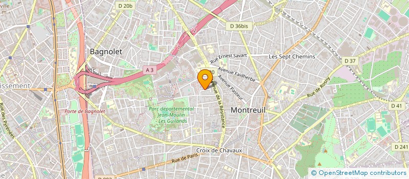 localisation de l'entreprise MONSIEUR ADAM SAOULI à MONTREUIL