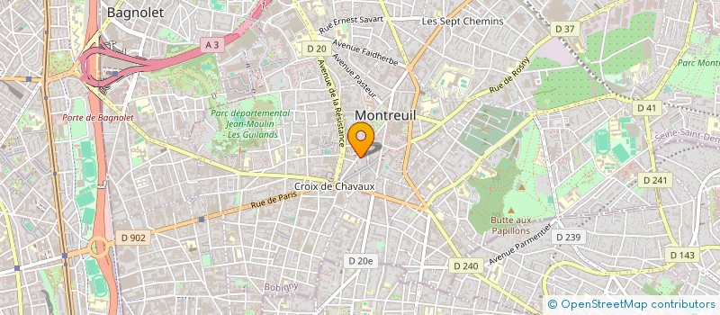 localisation de l'entreprise MONSIEUR ADAM SBAA à MONTREUIL