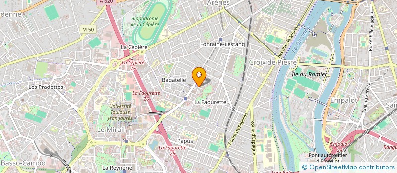 localisation de l'entreprise MONSIEUR ADAM TAKERKRA à TOULOUSE