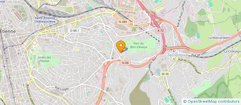 localisation de l'entreprise MONSIEUR ADAM TERAI  SAINT-ETIENNE