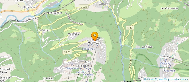 localisation de l'entreprise MONSIEUR ADAM TREADWAY  LA PLAGNE TARENTAISE