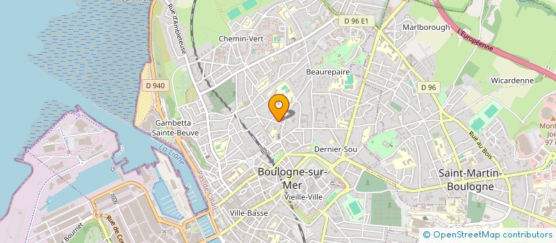 localisation de l'entreprise MONSIEUR ADAM VANDENBROUCQUE à BOULOGNE-SUR-MER