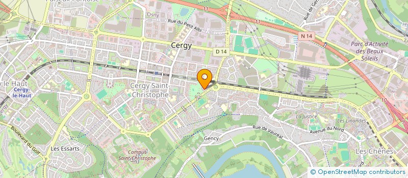 localisation de l'entreprise MONSIEUR ADAM WAGUE  CERGY