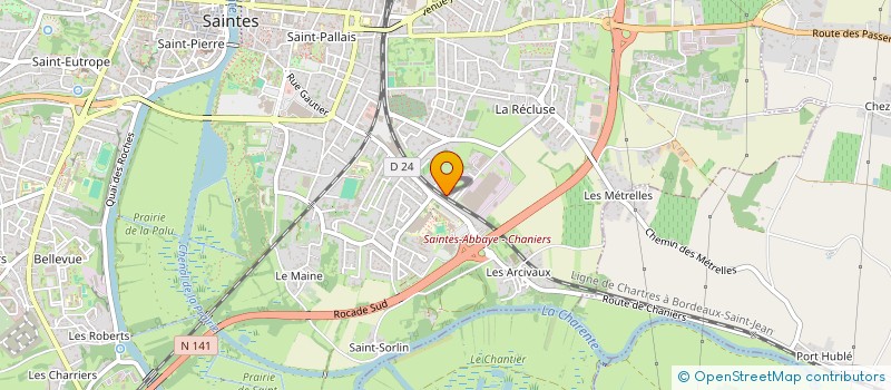 localisation de l'entreprise MONSIEUR ADAM WARDI  SAINTES