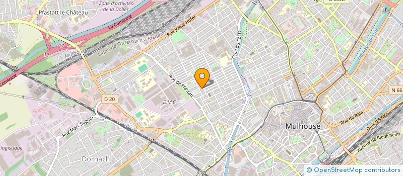 localisation de l'entreprise MONSIEUR ADAM YACOUB BARADIN  MULHOUSE