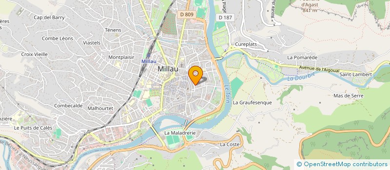 localisation de l'entreprise MONSIEUR ADAM ZNIDAH  MILLAU