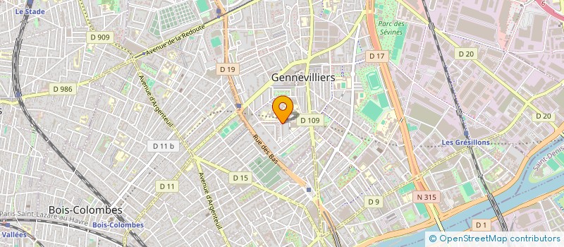localisation de l'entreprise MONSIEUR ADAMA ABDOULAYE  GENNEVILLIERS