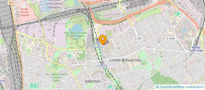 localisation de l'entreprise MONSIEUR ADAMA BAMBA  LIMEIL-BREVANNES