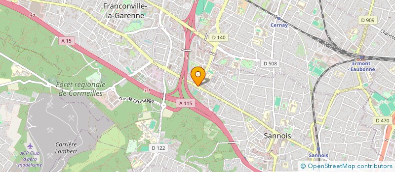 localisation de l'entreprise MONSIEUR ADAMA CAMARA à SANNOIS