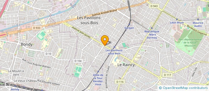 localisation de l'entreprise MONSIEUR ADAMA CAMARA  LES PAVILLONS-SOUS-BOIS