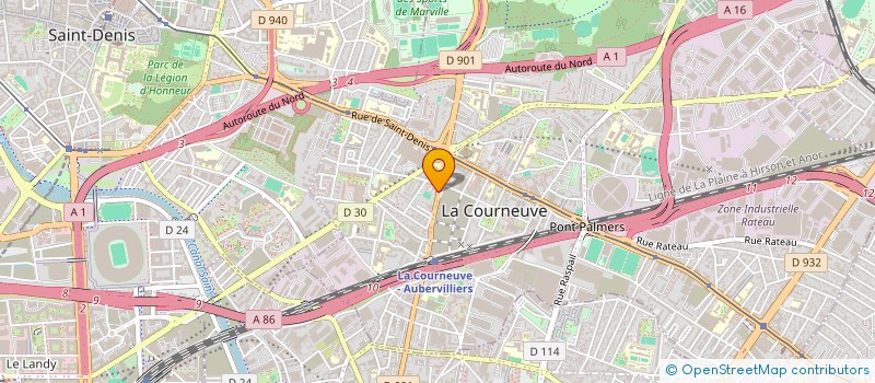 localisation de l'entreprise MONSIEUR ADAMA CISSE à LA COURNEUVE