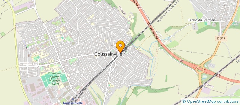 localisation de l'entreprise MONSIEUR ADAMA COULIBALY  GOUSSAINVILLE