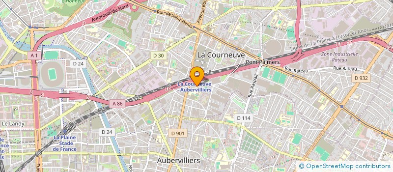 localisation de l'entreprise MONSIEUR ADAMA DIABATE à LA COURNEUVE