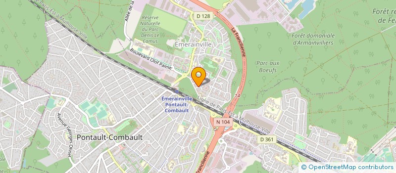 localisation de l'entreprise MONSIEUR ADAMA DIALLO  EMERAINVILLE