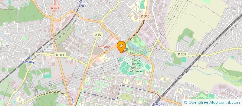 localisation de l'entreprise MONSIEUR ADAMA DIALLO à SARCELLES