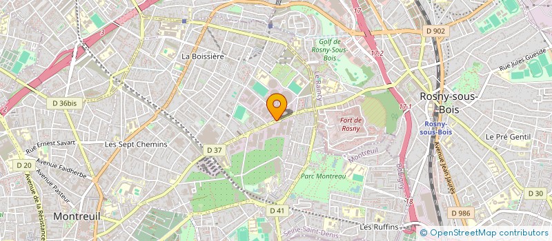 localisation de l'entreprise MONSIEUR ADAMA DICKO  MONTREUIL