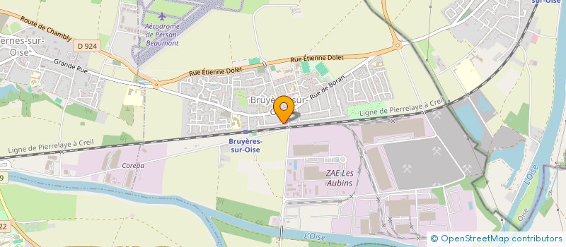 localisation de l'entreprise MONSIEUR ADAMA FANE  BRUYERES-SUR-OISE