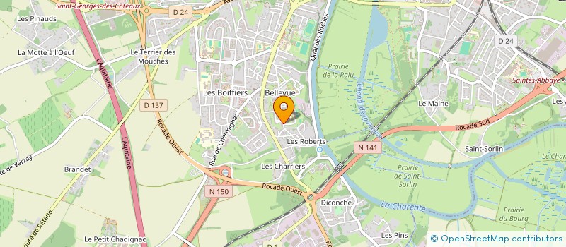 localisation de l'entreprise MONSIEUR ADAMA KONATE  SAINTES