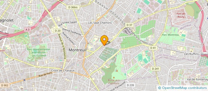 localisation de l'entreprise MONSIEUR ADAMA KONE à MONTREUIL