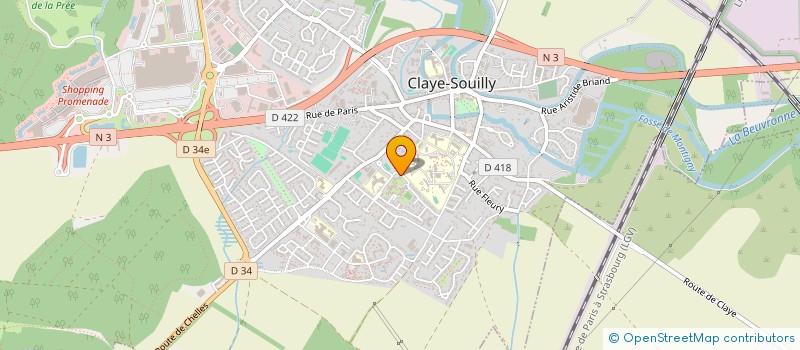 localisation de l'entreprise MONSIEUR ADAMA N'DIAYE  CLAYE-SOUILLY