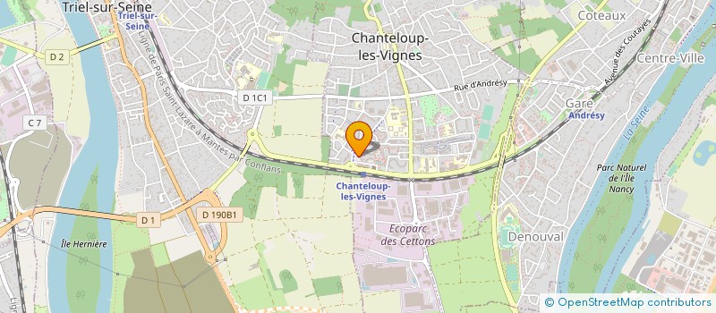 localisation de l'entreprise MONSIEUR ADAMA SAMAKE  CHANTELOUP-LES-VIGNES