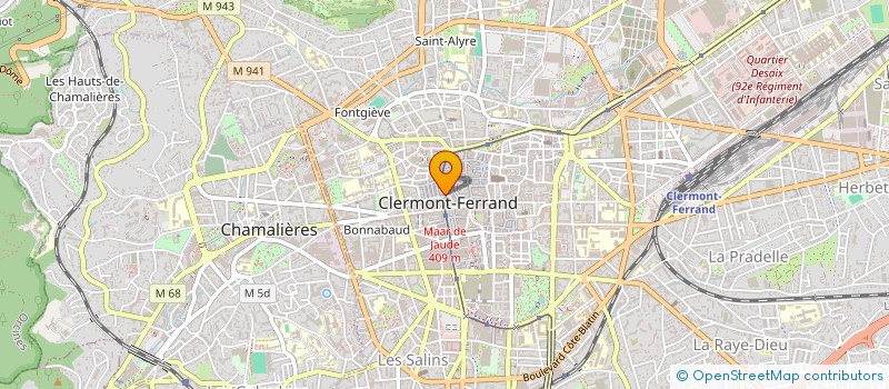 localisation de l'entreprise MONSIEUR ADAMA SANA  CLERMONT-FERRAND