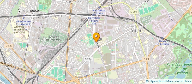 localisation de l'entreprise MONSIEUR ADAMA SANGARE  PIERREFITTE-SUR-SEINE