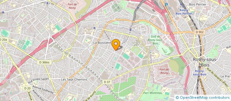 localisation de l'entreprise MONSIEUR ADAMA SIDIBE à MONTREUIL