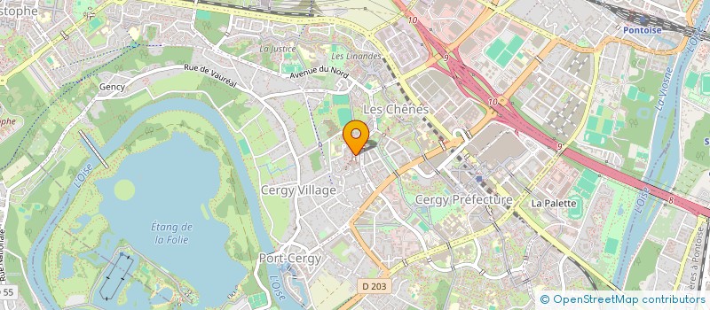 localisation de l'entreprise MONSIEUR ADAMA SIDIBE  CERGY