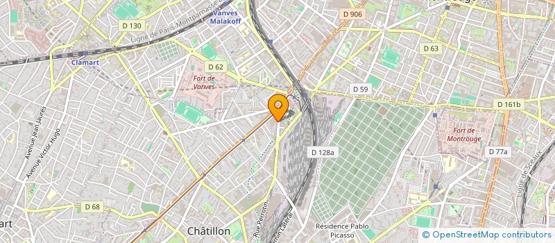 localisation de l'entreprise MONSIEUR ADAMA SYLLA  CHATILLON