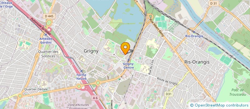 localisation de l'entreprise MONSIEUR ADAMA TRAORE  GRIGNY