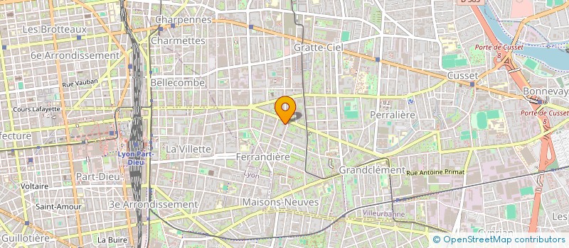 localisation de l'entreprise MONSIEUR ADAMA TRAORE  VILLEURBANNE