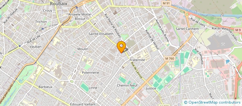 localisation de l'entreprise MONSIEUR ADAME KABBADJ à ROUBAIX