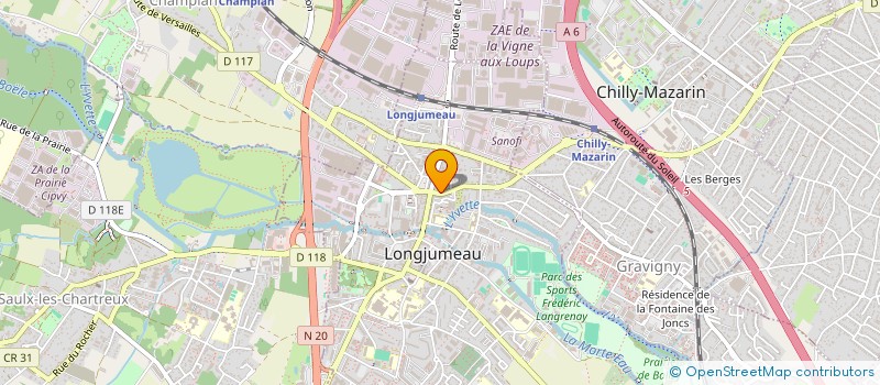 localisation de l'entreprise MONSIEUR ADAMO BAH à LONGJUMEAU