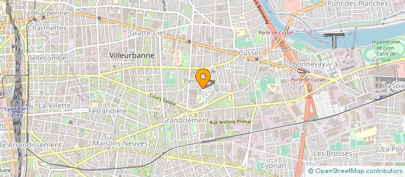 localisation de l'entreprise MONSIEUR ADAMOU NGOULOURE  VILLEURBANNE