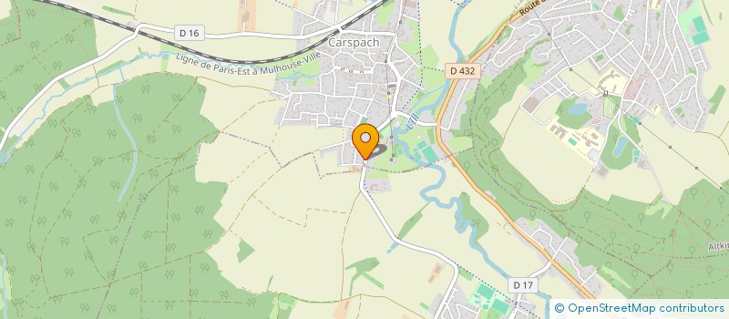 localisation de l'entreprise MONSIEUR ADAMS COCAGNE  CARSPACH