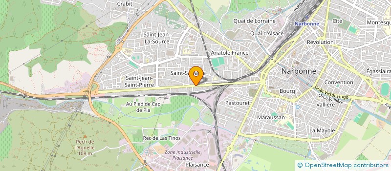 localisation de l'entreprise MONSIEUR ADAMS SANE  NARBONNE